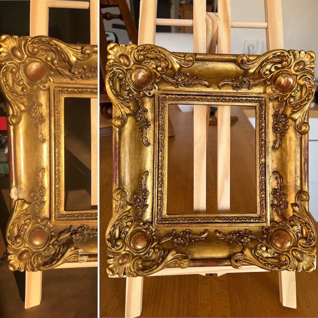 Atelier Anne Masse Dorure - restauration d'un cadre en bois doré style Régence
