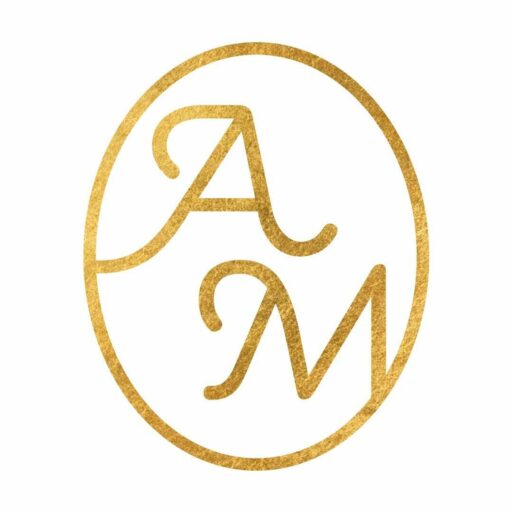 Atelier Dorure Anne Masse - Logo doré sur fond blanc